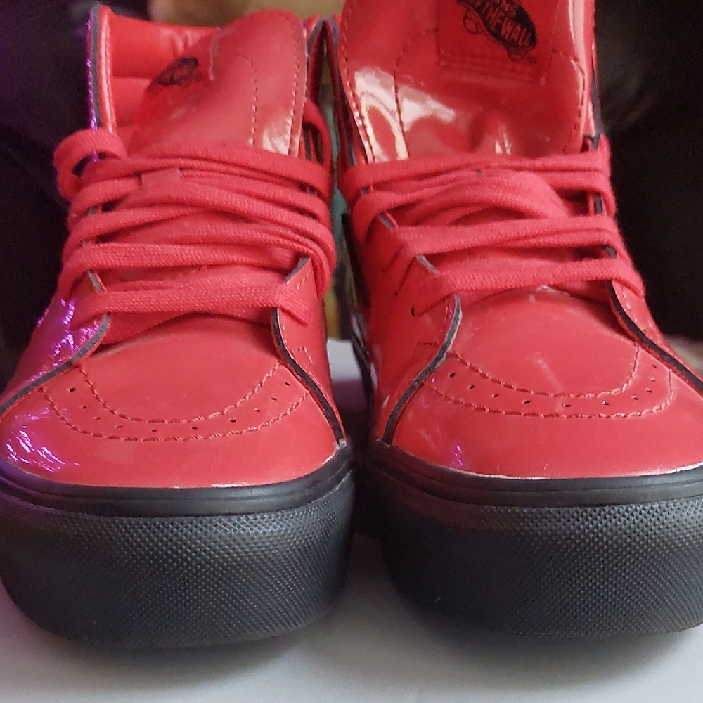 Converse Patent Leather Bowie Hi Top Sneakers